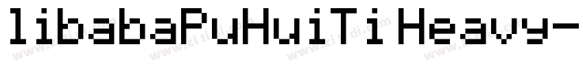 libabaPuHuiTi Heavy字体转换